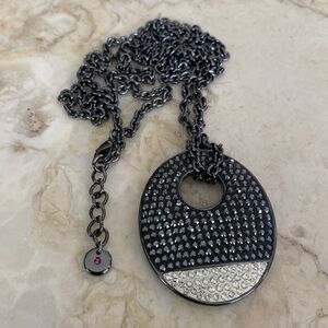 Lola and Grace Swarovski Elements Oval Disk Pendant
